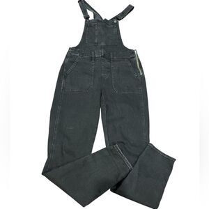 Madewell black denim overalls size small NWOT